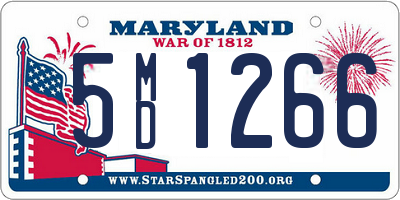 MD license plate 5MD1266