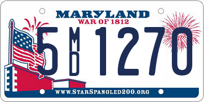 MD license plate 5MD1270