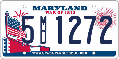 MD license plate 5MD1272