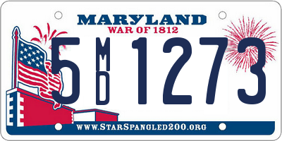 MD license plate 5MD1273