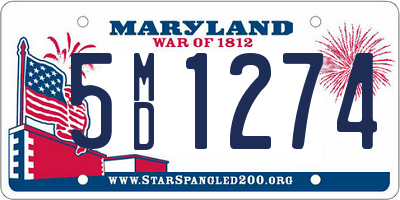 MD license plate 5MD1274