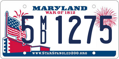 MD license plate 5MD1275