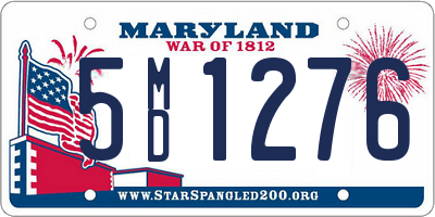 MD license plate 5MD1276