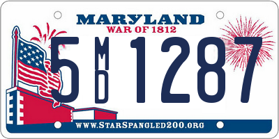 MD license plate 5MD1287