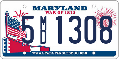MD license plate 5MD1308