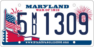 MD license plate 5MD1309