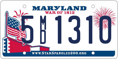 MD license plate 5MD1310