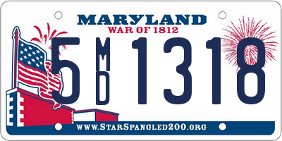 MD license plate 5MD1318