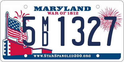 MD license plate 5MD1327