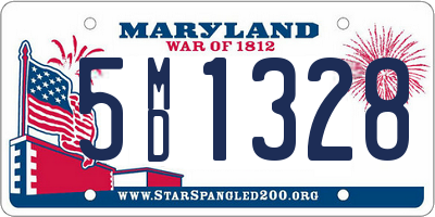 MD license plate 5MD1328