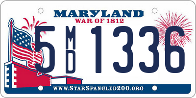 MD license plate 5MD1336