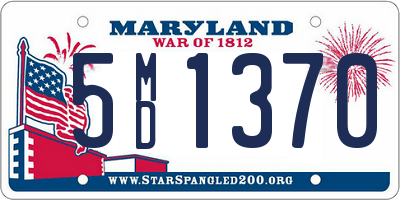 MD license plate 5MD1370