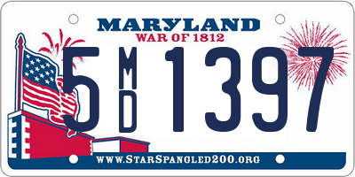 MD license plate 5MD1397