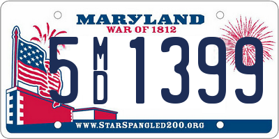 MD license plate 5MD1399