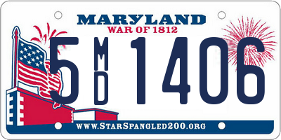 MD license plate 5MD1406