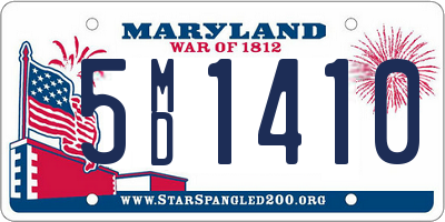 MD license plate 5MD1410