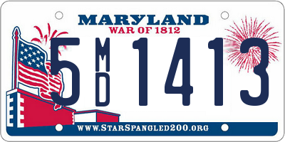 MD license plate 5MD1413