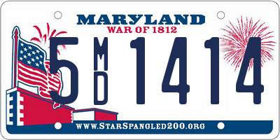 MD license plate 5MD1414