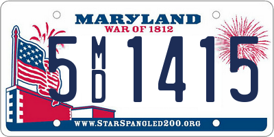 MD license plate 5MD1415