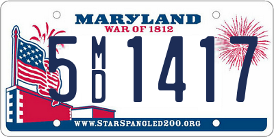 MD license plate 5MD1417