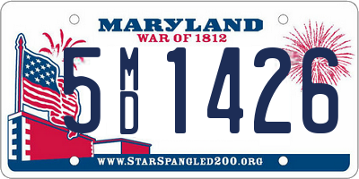 MD license plate 5MD1426