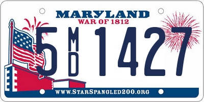 MD license plate 5MD1427