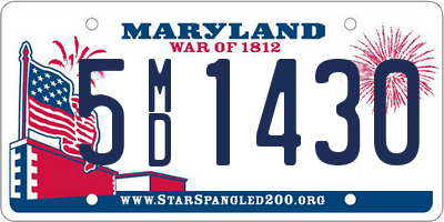 MD license plate 5MD1430