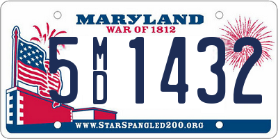 MD license plate 5MD1432