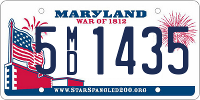 MD license plate 5MD1435