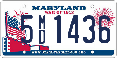 MD license plate 5MD1436