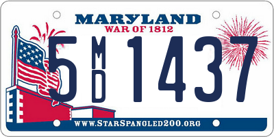 MD license plate 5MD1437