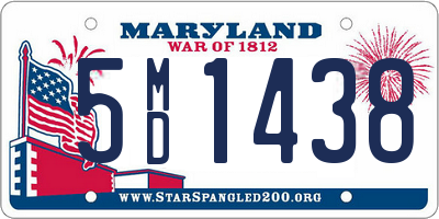 MD license plate 5MD1438