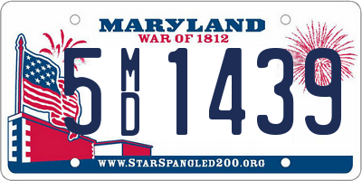 MD license plate 5MD1439