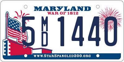 MD license plate 5MD1440