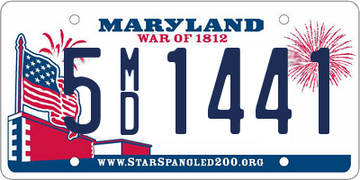 MD license plate 5MD1441