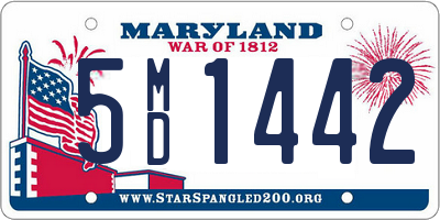 MD license plate 5MD1442