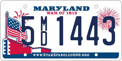 MD license plate 5MD1443