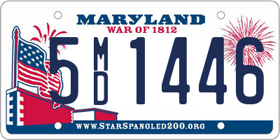 MD license plate 5MD1446