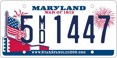 MD license plate 5MD1447