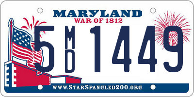 MD license plate 5MD1449