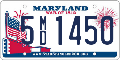 MD license plate 5MD1450