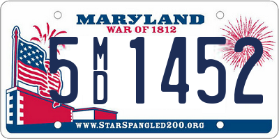 MD license plate 5MD1452