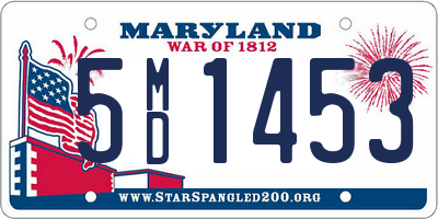 MD license plate 5MD1453