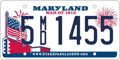 MD license plate 5MD1455