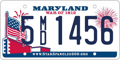 MD license plate 5MD1456