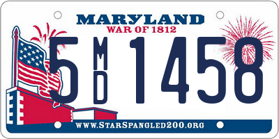 MD license plate 5MD1458