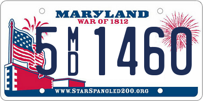 MD license plate 5MD1460