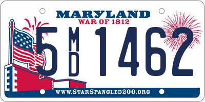 MD license plate 5MD1462