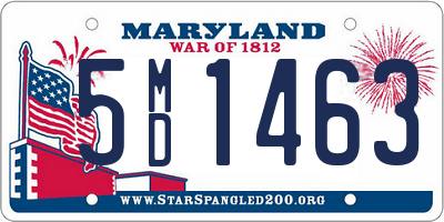 MD license plate 5MD1463