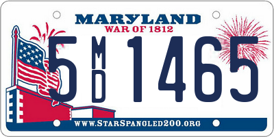 MD license plate 5MD1465